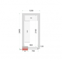 TEFCOLD CR 120x240x220 Panely ke stavebnicovým boxům 120 mm 